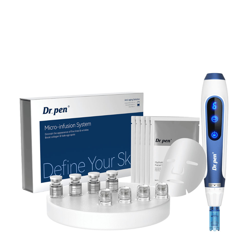 Dr. Pen A11 Micro-Infusion Kit -pakkauksella microneedling- ja micro-infusion-hoitoihin