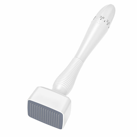 Dermastamp DRS 140A microneedling-työkalu säädettävällä neulanpituudella tarkkaan ihonhoitoon ja kollageenin stimuloimiseen.