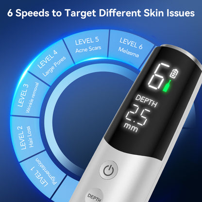 Dr. Pen M9 6 nopeustasolla ja säädettävällä neulansyvyydellä microneedling varten erilaisiin iho-ongelmiin ja ihotyyppeihin.
