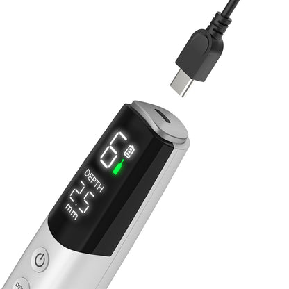 Dr. Pen M9 USB-C-latauksella, digitaalisella näytöllä ja säädettävällä neulansyvyydellä langatonta microneedling varten.